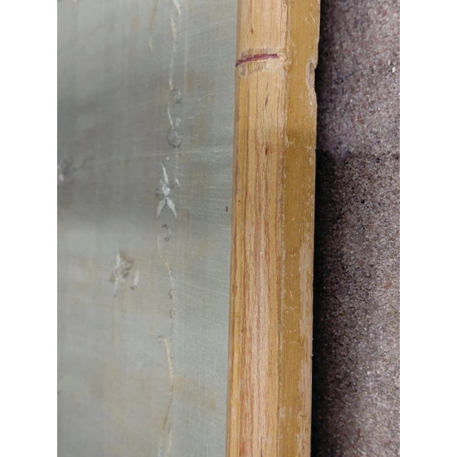 Wood Late 19th Century Framed Chinese Silk For Sale - Image 7 of 12