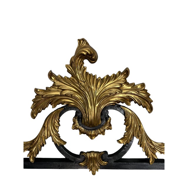Hollywood Regency Maitland-Smith Ornate Black & Gold Gilt Acanthus Leaf Wall Mirror For Sale - Image 3 of 5