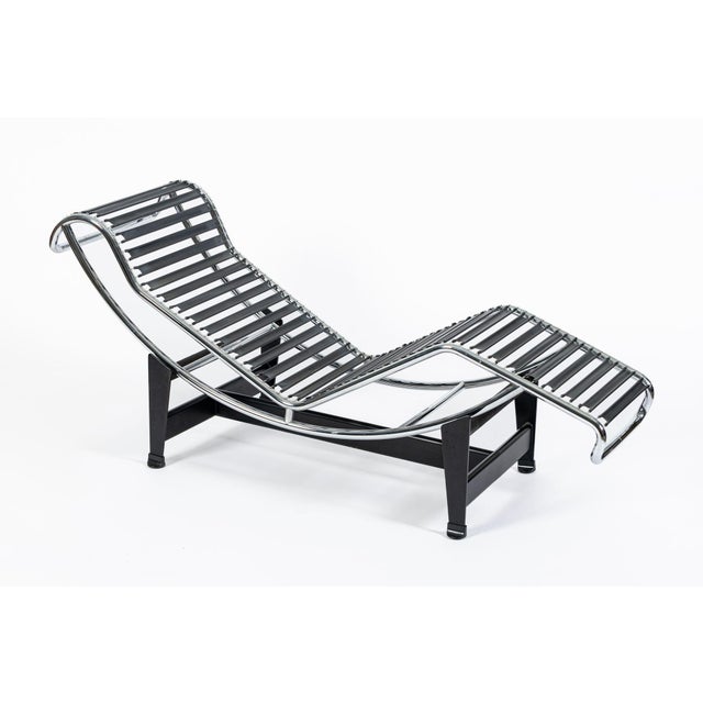 Vintage Cassina Lc4 Cowhide Leather Chaise Lounge Chair by Le Corbusier 1960s For Sale - Image 10 of 16