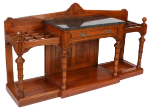 Victorian Oak Country House Hall Umbrella Stand, 19th Century