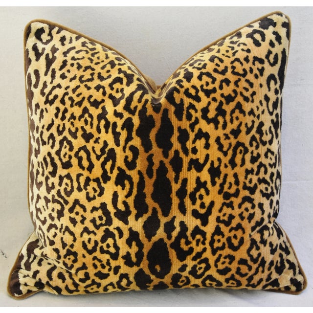 Scalamandre Leopardo/Leopard Feather/Down Pillows 24" Square - Pair For Sale - Image 10 of 11