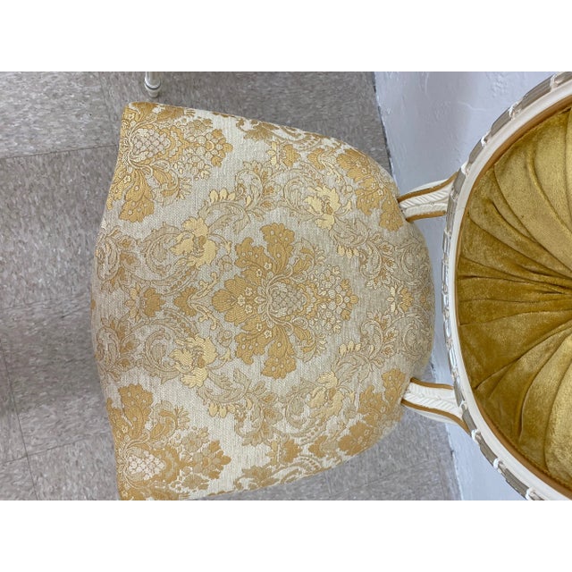 19th Century Reproduction 24 Karat Gold Leaf Italian Dining Chairs by Caspani Tino - Set of 4 For Sale - Image 10 of 11
