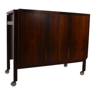 Erik Glasdam Jensen Rosewood Bar Cart For Sale