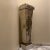 An ideal statement pedestal for a living room, entryway, or art display. Made of white Carrara marble. The front panel...