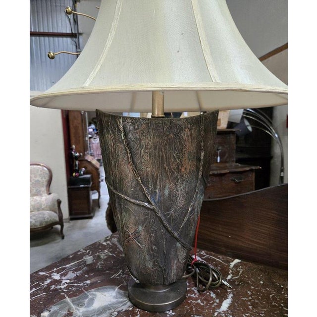 Metal Large Art Nouveau Dragonfly Lamp For Sale - Image 7 of 8