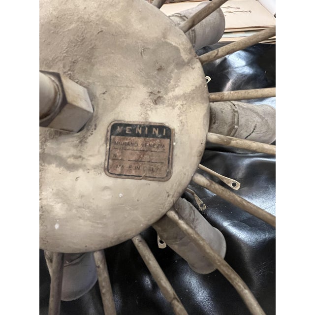 Vintage Poliedri Chandelier by Venini, Venice, Italy, 1950s For Sale - Image 10 of 11