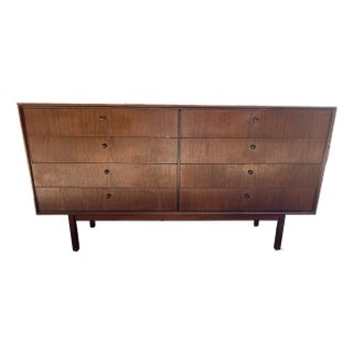 MidCentury Modern Black Walnut 6 Drawer Dresser For Sale