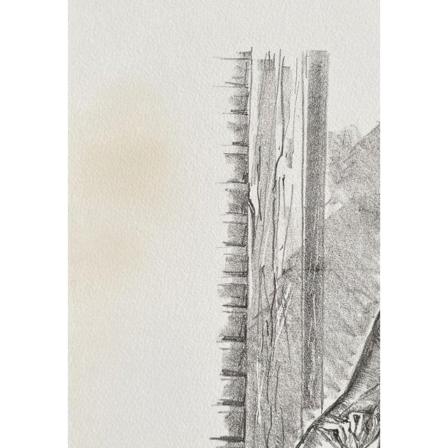 Léonard Tsuguharu Foujita, Young Girl with Bread, Original Lithograph For Sale - Image 7 of 10