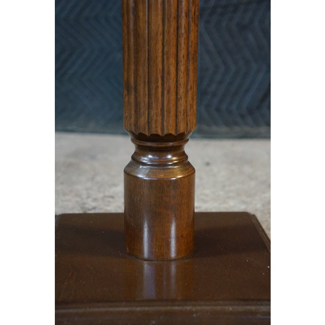 Bombay Company Victorian Revival Mahogany Sculpture Plant Stand Pedestal Table For Sale - Image 11 of 17