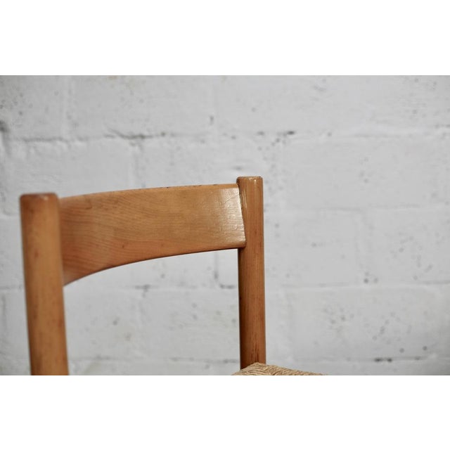 Wood Set of Vintage French Straw Chairs, 1960 For Sale - Image 7 of 16