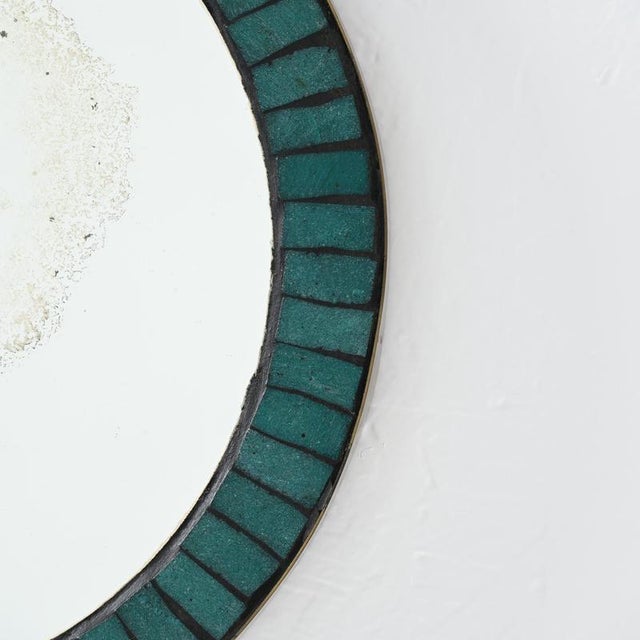 Vintage Ceramic Inlaid Mirror, 1960s For Sale - Image 14 of 18