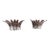 Murano Palmette Pink Glass Sconces - a Pair For Sale