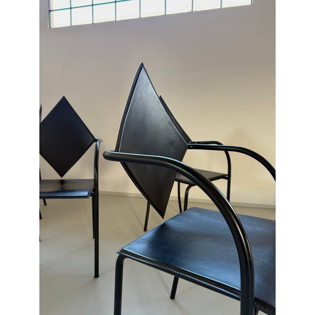 Bieffeplast Kite Chairs by Anna Anselmi for Bieffeplast, 1980s, Set of 6 For Sale - Image 4 of 7