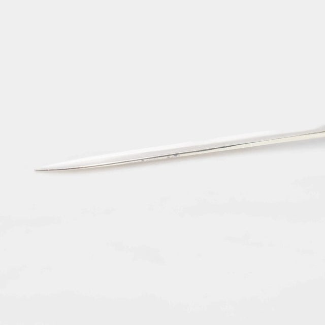 Antique English Sterling Silver & Mother-of-Pearl Cased 24-Piece Dessert Service For Sale - Image 15 of 18