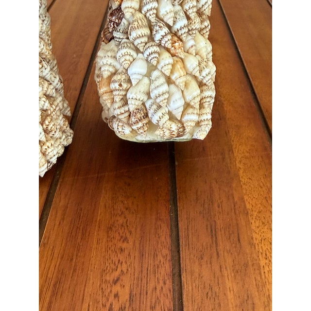 Mid 20th Century Pair of Vintage Seashell Encrusted Owl Figurines For Sale - Image 5 of 11