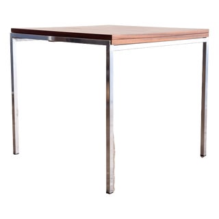 Mid-Century Dining Table in Teak and Chrome by Wilhelm Renz For Sale
