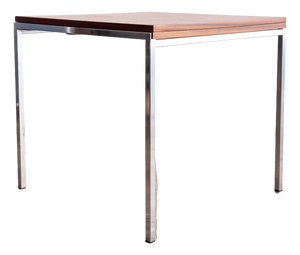 Mid-Century Dining Table in Teak and Chrome by Wilhelm Renz