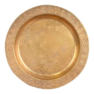 Tiffany Studios New York Bronze Doré Plate or Charger For Sale