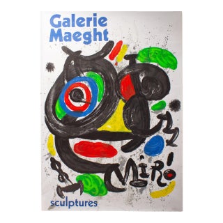 Galerie Maeght 1970 Joan Miró “Sculptures” Lithograph Poster For Sale