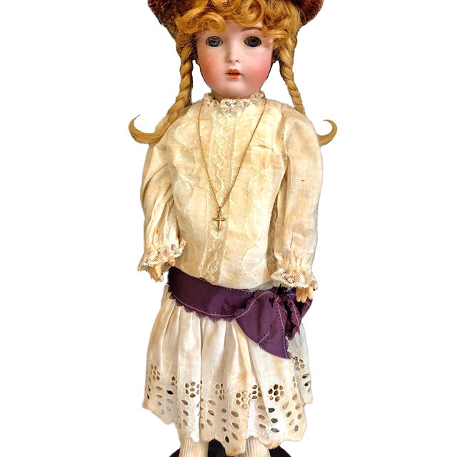 Glass German Bisque Head Child Doll ‘171’, by J D Kestner For Sale - Image 7 of 12