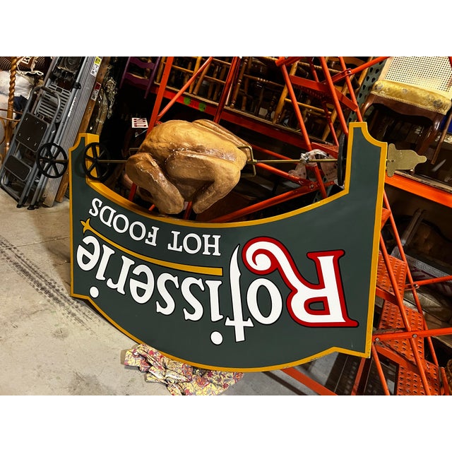 Oversized Rotisserie Chicken Hot Foods Kitchen Advertisement Sign ...