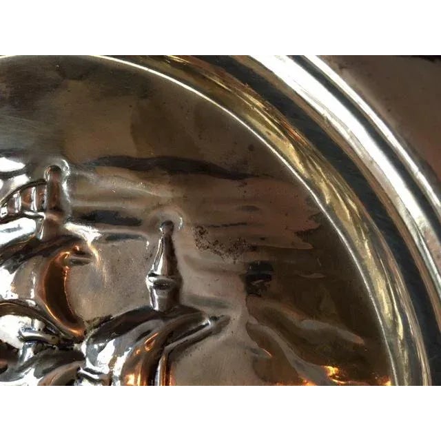 1950s Mid Century Brass Nautical Wall Plaque For Sale - Image 5 of 6