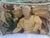 Pillow With 18th Century Tapestry Depicting a Man Figure For Sale - Image 4 of 9