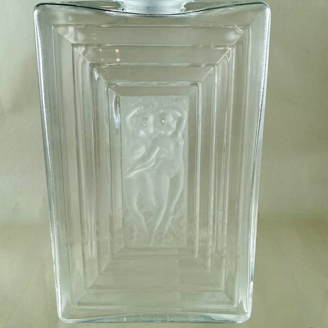 1980s Lalique Crystal ‘Duncan No. 3’ Crystal Perfume Bottle For Sale - Image 5 of 12