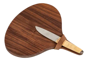 Carl Auböck Walnut Board and Cheese Knife