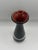 Vintage Orrefors Glass Vase, Red Swedish Art Glass Bud Vase For Sale In Philadelphia - Image 6 of 8