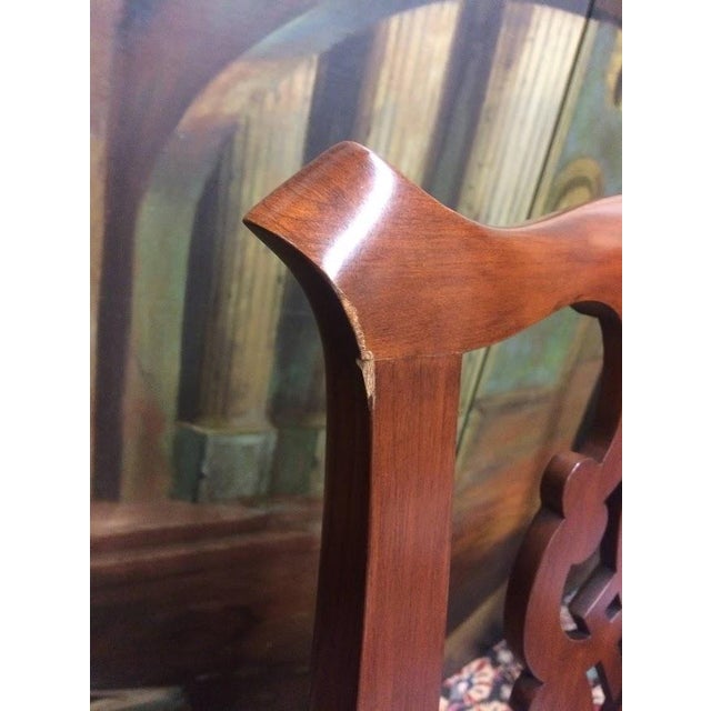 Brown Vintage Dining Chairs, Henkel Harris Furniture, Set of Ten For Sale - Image 8 of 14