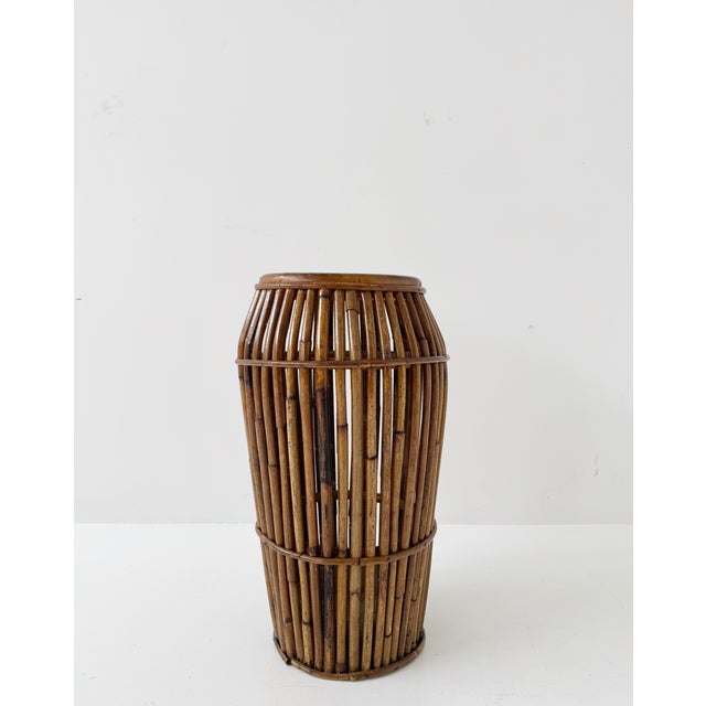 Vintage Rattan Umbrella Stand, 1960s For Sale - Image 3 of 4
