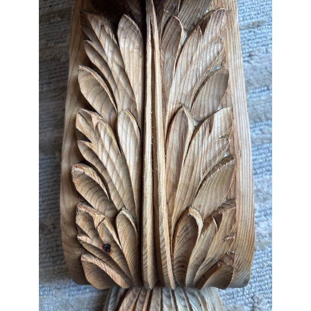 Antique Carved Pine Corbels, a 19th Century Pair For Sale - Image 9 of 13