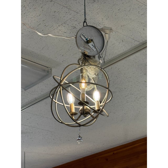 Crystorama Solaris Three-Light Mini Chandelier For Sale - Image 10 of 12