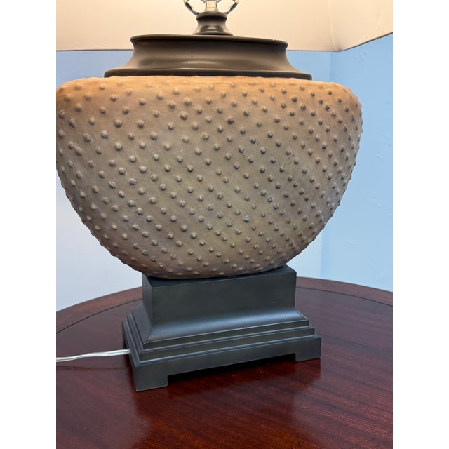 Tan Uttermost Cumberland Beaded Sandstone Table Lamp For Sale - Image 8 of 12