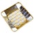 Gold Italian Modern Silver and Gold Metal Basket, 1970s For Sale - Image 8 of 8