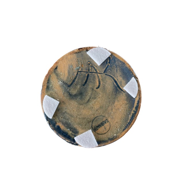 This piece is a rare, tall Herman A. Kähler (HAK) art pottery vase from Denmark. It showcases the signature "cow horn"...