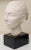 Vintage Plaster of Paris Female Head Bust Sculpture on Black Wood Base, Restored, Italy, 1960's For Sale In Miami - Image 6 of 10