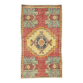 Mini Worn Turkish Rug For Sale