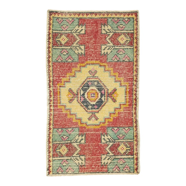 Mini Worn Turkish Rug For Sale