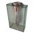 1980s Lisa Mori “Twisted Tornado” Italian Postmodern Aluminum & Glass Sculptural Vase, 13”h For Sale