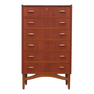 Danish Teak Chest of Drawers, 1970s For Sale