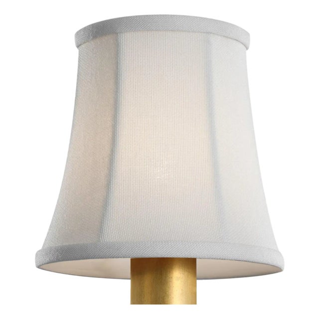 Visual Comfort Signature 4" Linen Soft Empire Shade For Sale