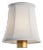 Visual Comfort Signature 4" Linen Soft Empire Shade For Sale