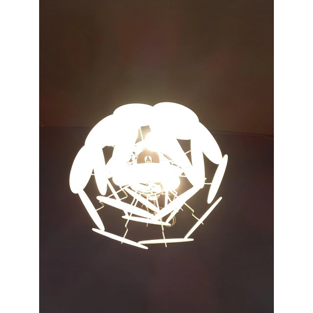 Vintage Murano Alabaster Disc Chandelier, 1968 For Sale - Image 6 of 15