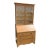 Mid 20th Century Pine Slant Front Secretary Desk With Bookcase For Sale