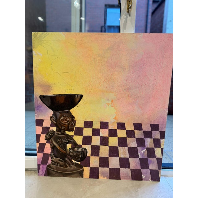 Early 21st Century Identity and Sacrifice, by Winifred Otowa (2025) Acrylic and Oil on Canvas For Sale - Image 5 of 5