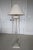 Vintage Tessellated Stone Tripod Floor Lamp with Lamp Shade Made by Maitland Smith In Excellent Condition for age This...