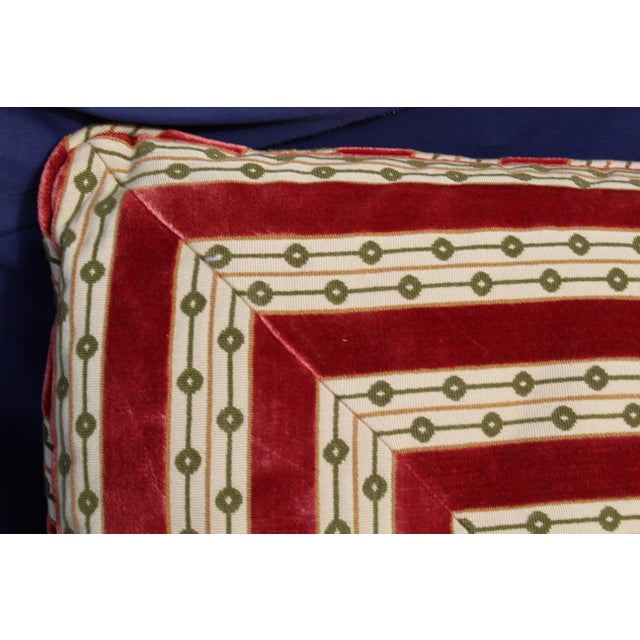 Mid C. Down Filled Possibly Silk Velvet Pillow For Sale - Image 9 of 10