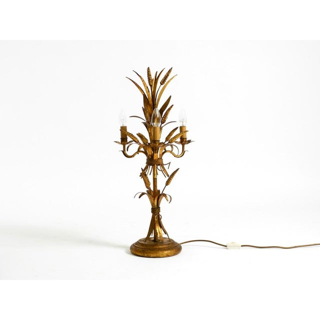 Wheat Sheaf Floral Table Lamp by Hans Kögl, 1970s For Sale - Image 15 of 15